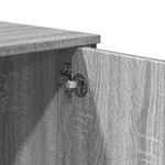 vidaXL Buffet haut sonoma gris 79 5x35 5x137 5 cm bois d'ingénierie