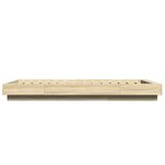 vidaXL Cadre de lit chêne sonoma 90x200 cm bois d'ingénierie