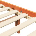 vidaXL Cadre de lit Cire marron 205 5 x 165 5 x 100 cm