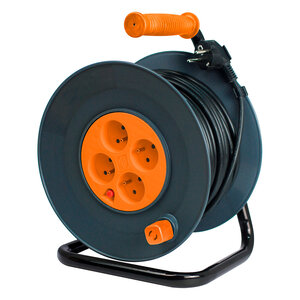 Enrouleur HO5VV-F 4 prises 3G1 5 40m + coupe-circuit - Zenitech