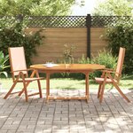 vidaXL Chaises pliables de jardin lot de 2 bois d'acacia et textilène