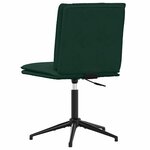 vidaXL Chaises à manger lot de 2 Vert foncé Velours