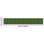 vidaXL Écran de balcon avec feuilles Vert 500 x 75 cm
