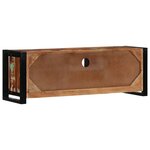 vidaXL Meuble TV 100x30x35 cm bois de récupération massif