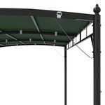 vidaXL Pavillon 4 x 3 x 2 55 m Vert Acier enduit de poudre et tissu