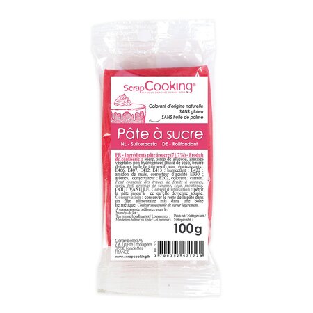 Pâte à sucre fuschia 100 g