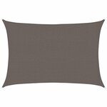 vidaXL Voile d'ombrage 160 g/m² Anthracite 2 5x3 5 m PEHD