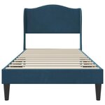 vidaXL Cadre de lit avec tête de lit Bleu 100 x 200 cm Velours
