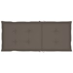 vidaXL Chaises inclinables de jardin lot de 3 et coussins Bois acacia