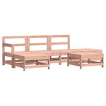 vidaXL Salon de jardin 6 Pièces bois massif douglas