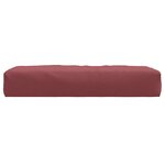 vidaXL Coussin de palette rouge bordeaux mélangé 60x60x10 cm tissu
