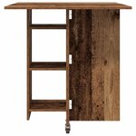vidaXL Table à dîner 115 x 70 x 75 cm Bois d'ingénierie Bois ancien