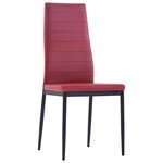 vidaXL Mobilier de salle à manger 5 Pièces Rouge bordeaux