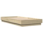 vidaXL Cadre de lit sans matelas chêne sonoma 90x200 cm