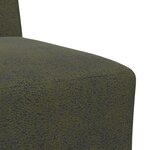 vidaXL Fauteuil 2 Pièces Vert 55 x 74 x 82 cm Cuir suédé faux