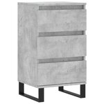 vidaXL Buffet gris béton 40x35x70 cm bois d'ingénierie