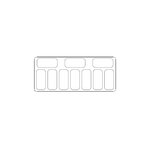 Vitrine à glace 10 x 5 l curacao - combisteel - r290 - acier inoxydable454 1457x885x1257mm
