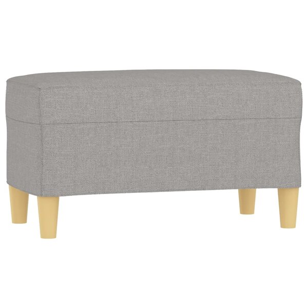 Banc banquette 70 x 35 x 41 cm tissu gris clair 02_0010585