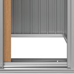 vidaXL Abri de jardin marron 126 x 97 5 x 177 cm en acier galvanisé