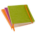 Carnet broché souple rhodiarama anis 14 8 x 21 cm - point dot - 160 pages