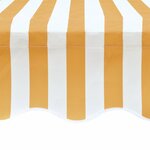 vidaXL Tissu d'auvent Jaune tournesol/blanc 6 x 3 m (cadre non inclus)