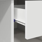 vidaXL Bureau avec tiroir Blanc 90 x 49.5 x 75 cm Bois d'ingénierie
