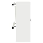 vidaXL boîte aux lettres Blanc 30 x 23 x 55 cm Acier