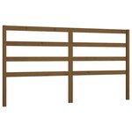 vidaXL Tête de lit Marron miel 206x4x100 cm Bois massif de pin