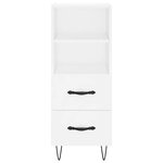 vidaXL Buffet blanc 34 5x34x90 cm bois d'ingénierie