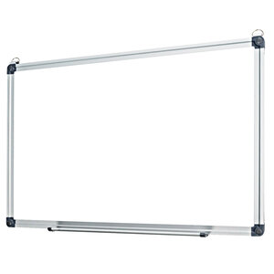 Tableau magnétique effaçable à sec 50 x 35 cm utilisation polyvalente cadre en aluminium design moderne en acier blanc 20_0014149