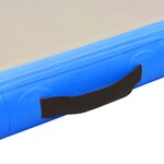 vidaXL Tapis gonflable de gymnastique avec pompe 400x100x10cm PVC Bleu
