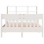 vidaXL Cadre de lit sans matelas blanc 120x200 cm bois de pin massif