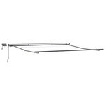 vidaXL Cadre d'auvent Anthracite 500 × 350 cm Aluminium