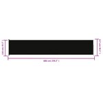 vidaXL Auvent latéral rétractable de patio 117x600 cm Noir