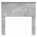vidaXL Tête de lit avec tête de lit Gris béton 80 cm Bois d'ingénierie