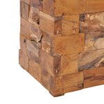 vidaXL Tabouret de rangement Bois de teck massif