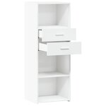 vidaXL Buffet haut blanc 45x42 5x124 cm bois d'ingénierie