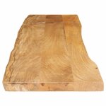 vidaXL Dessus de table 180x40x3 8 cm bord vivant bois massif manguier