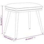 vidaXL Repose-pied Noir 45x29 5x35 cm Tissu