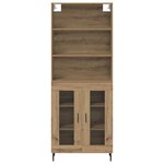 vidaXL Haut Armoire Chêne artisanal 69 5 x 34 x 180 cm