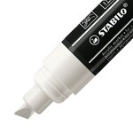 Marqueur pointe large FREE acrylic T800C 4-10mm blanc x 5 STABILO