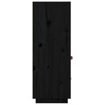 vidaXL Buffet haut Noir 67x40x108 5 cm Bois massif de pin