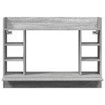 Bureau table poste de travail meuble d'ordinateur informatique étude mural sonoma 105 x 48 x 75 cm bois d'ingénierie gris 02_0023881