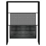 vidaXL Porte-revue Noir 35x15x45 cm Acier