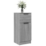 vidaXL Buffets 2 Pièces Sonoma gris 30x30x70 cm Bois d'ingénierie