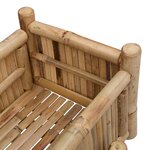 vidaXL Jardinière avec support Naturel 50 x 38 x 74 cm Bambou