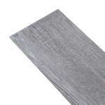 vidaXL Planche de plancher PVC autoadhésif 5 21 m² 2 mm Gris bois mat