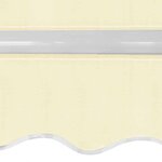 vidaXL Auvent pliable manuel 600 cm Crème