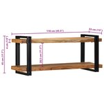 vidaXL Étagère murale 110x33x45 cm bois massif d'acacia