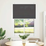 vidaXL Store plissé noir 90x150 cm largeur du tissu 89 4 cm polyester